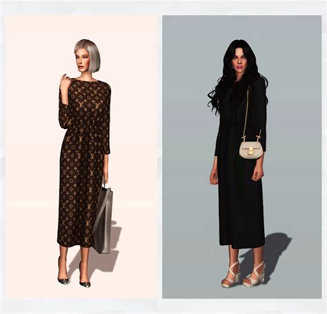 sims 4 louis vuitton dress cc